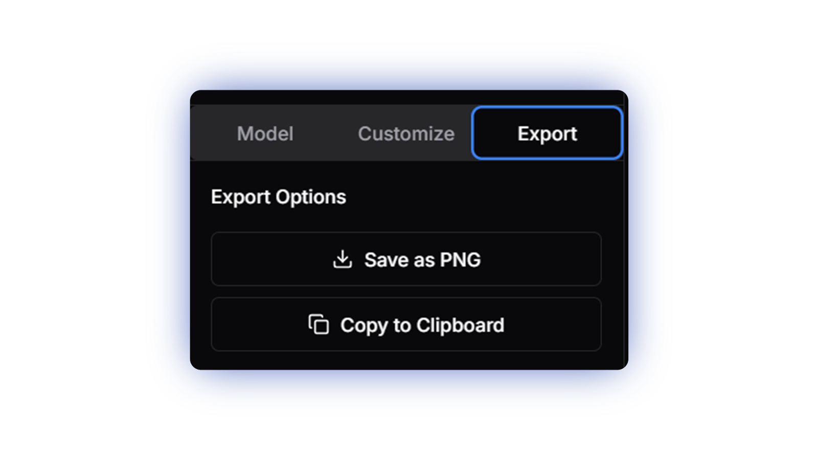 Exporting options